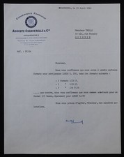 Facture DOUARNENE 1965 conserverie AUGUSTE CHANCERELLE  133