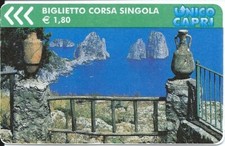 CAPRI / ITALIE - TICKET FUNICULAIRE CORSA SINGOLA - LUXE