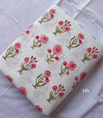 Tissu floral indien fait main