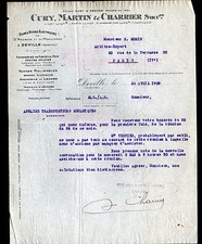 DEVILLE (08) FONDERIES APPAREIL LEVAGE "CURY & TROYON / MARTIN & CHARRIER" 1928