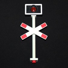 Playmobil vie quotidienne poteau de signalisation de passage à niveau 4306 4383