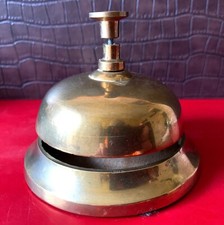 Sonnette de comptoir en métal laiton, vintage son clair