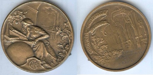 Médaille table nancy - de,