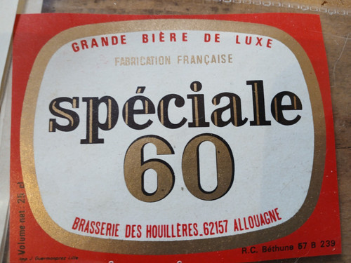 Lot etiquettes brasserie des - lot,
