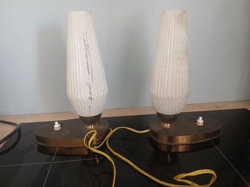 Deux lampes metal - lampes,