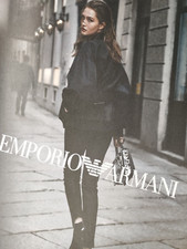 EMPORIO ARMANI vintag Print Ad!! "Pants ,Coat and Handbag for a Women "
