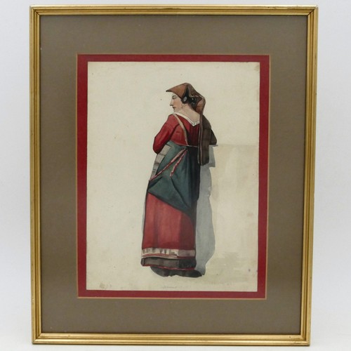 école italienne aquarelle - École,