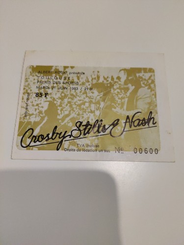 Billet concert crosby stills - billet,