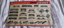 Jouef ancien panneau publicitaire glacoide accessoires trains 1960 cf Hornby Jep