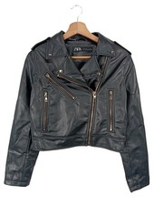 ZARA Veste en cuir