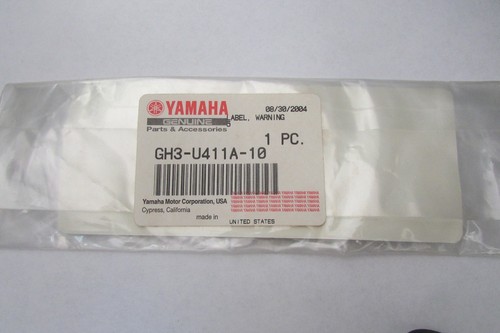 Nos yamaha avertissement label - nos,