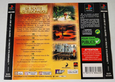 *Jaquette Arrière* - La Route D'Eldorado - Sony PlayStation 1 PS1 - PAL
