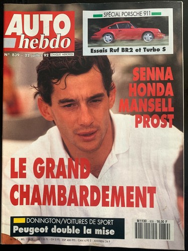 Auto hebdo 1992 senna - auto,