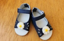 Chaussure bleu fleur 55mm - fleur,