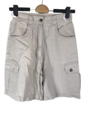 Short Homme Kaki Bermuda Cargo Randonnée Poches Occasion Bonne Qualité Taille S