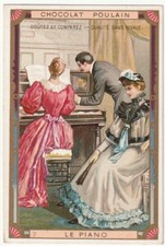 chromo poulain / n° 7- le piano