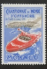 Monaco 1990 MNH** World Offshore Powerboat Racing Championship*Sports 1v set