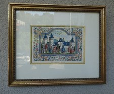 Miniature enluminée - Lucy Boucher - Chateau de Sully - Enluminure au pochoir