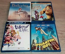 * LOT DE 4 BLU RAY DESSIN
