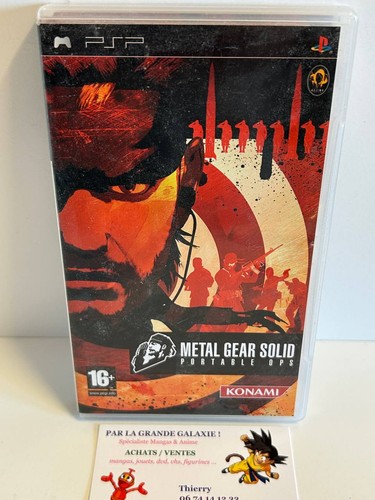 Jeu vidéo metal gear solid - jeu,