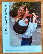 Publicité Papier - Sacs "Une Femme dans la villle"  MAUBOUSSIN de 2024