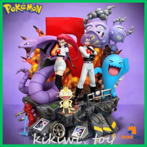 Figurine pokémon team - figurine,