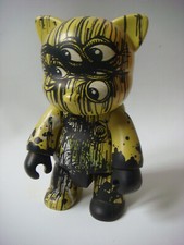 RARE Art toy Qee 8" custom signé BRUSK DMV ©2005 Toy2r Artoyz graffiti streetart