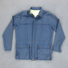 Parka Léger Coupe Vent Vintage 90s Oversized K-Way Homme M Bleu Coton Polyester