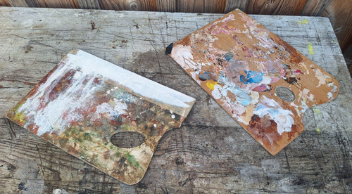 Palettes peintre - de,