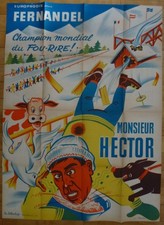 MONSIEUR HECTOR Fernandel  1940 Affiche Originale Ressortie 1950 120x160 Poster