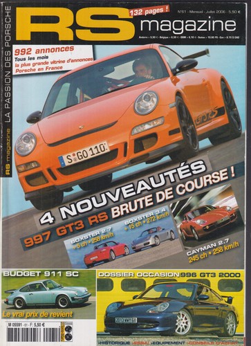 Magazine 997 gt3 - rs, n°61