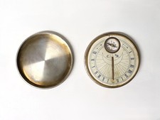 Ancien Cadran Solaire Boussole dans boîte d'origine Militaria Explorateur. XIX-X