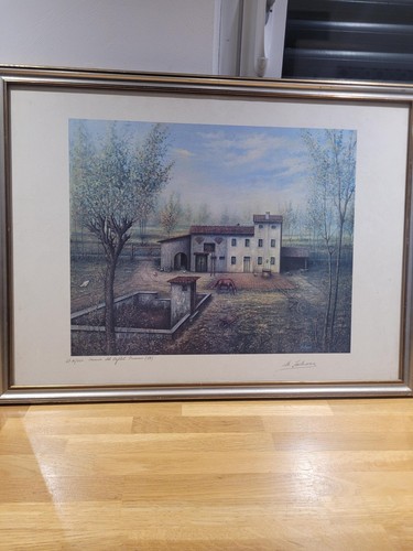 Tableau ancien gravure avec - tableau,