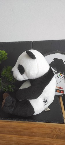 Peluche doudou panda assis - panda, wwf