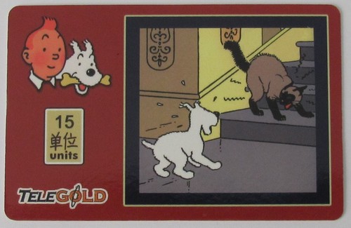 Tintin milou carte - milou,
