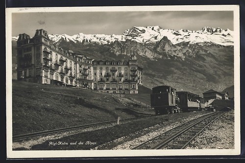 Carte postale rigi - postale, rigi-kulm