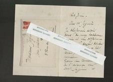 4 lettres de Jules Adler peintre cantine Armées vente tableau 