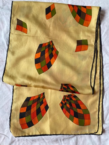 Echarpe soie vintage - echarpe,