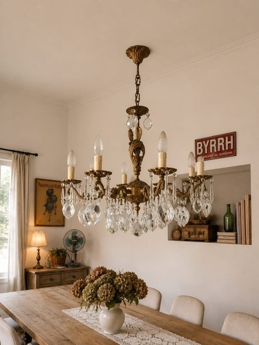 Lustre ancien feux - ancien, 8