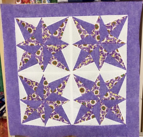 Blazing star purple quilt - blazing, in