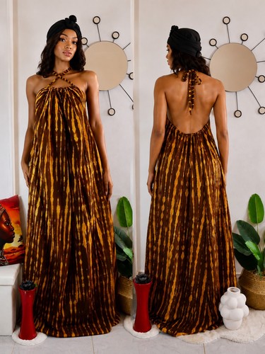 Robe africaine dos taille - dos, nu