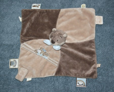 NOUKIES DOUDOU ECUREUIL PLAT MARRON OSCAR ET LEONTINE TRAIN BLEU TTBE