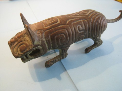 Bronze ancien tigre origine - bronze,