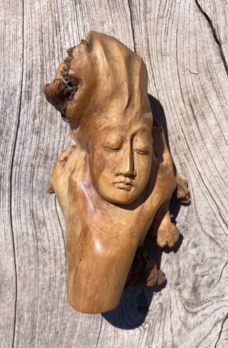 Tête bouddha sculpté - tête,