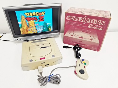 Console sega saturn white - console,