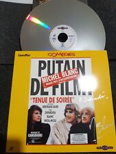 michel Blanc autographe LASERDISC film TENUE DE SOIREE signed live G. DEPARDIEU