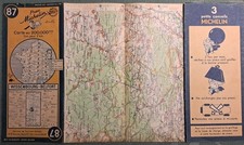 Carte MICHELIN n°87 - WISSEMBOURG - BELFORT - Dommages  guerre -WW2 damages 1949