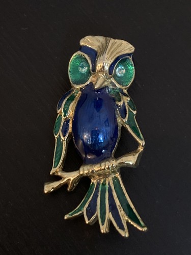 Bijou vintage broche hibou - bijou,