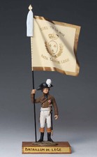 Porte-drapeau BATAILLON DE LEGE Figurine  Guy RENAUD / toy soldier