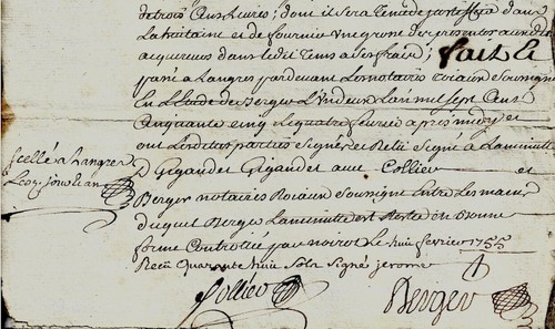 1755 acte plesnoy langres - 1755,